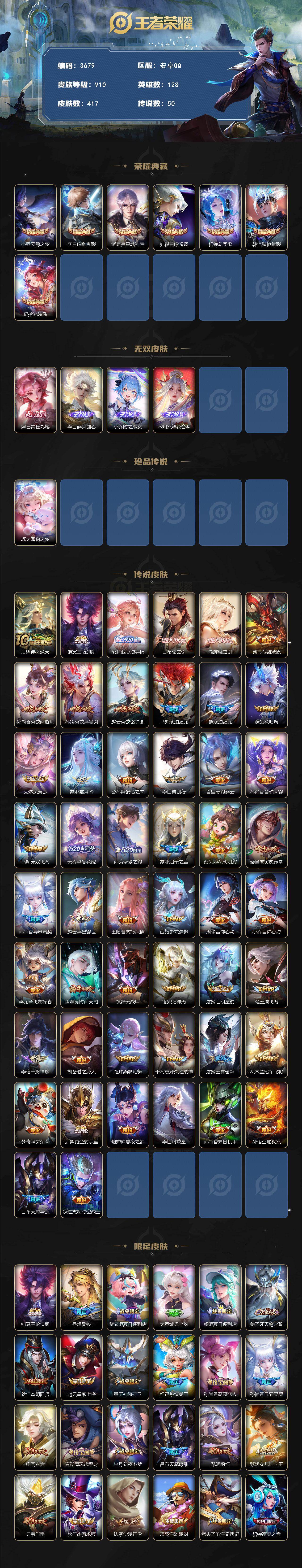 WZCMW4117911王者荣耀账号详情图2