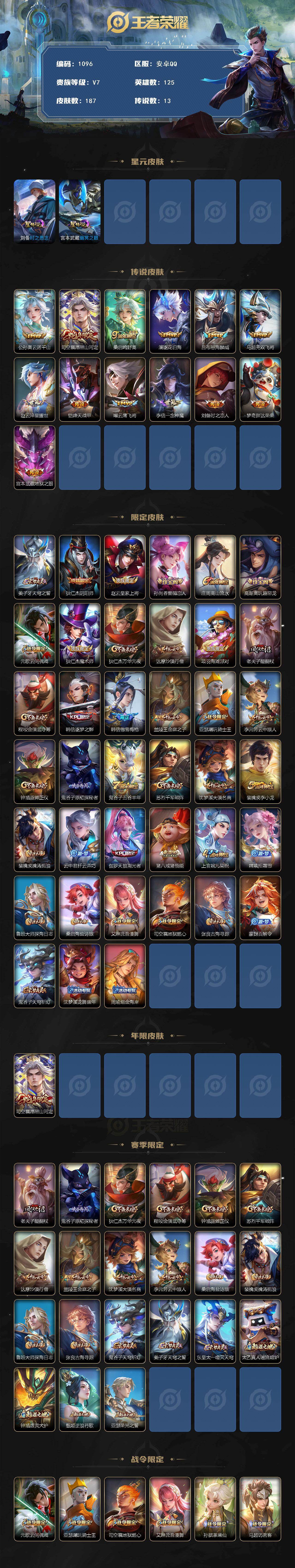 WZCMW4105353王者荣耀账号详情图2