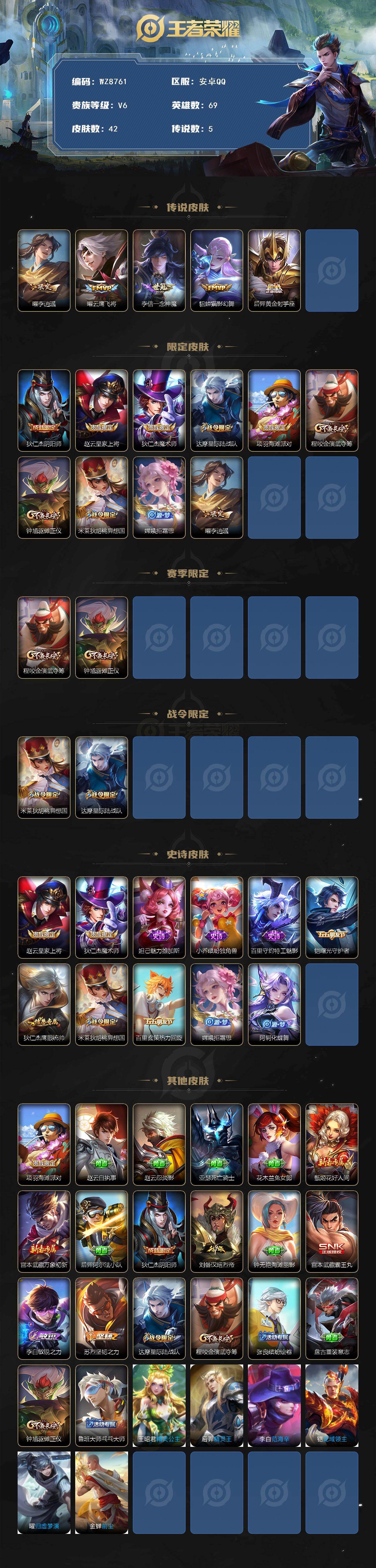 WZXS4139138王者荣耀账号详情图2