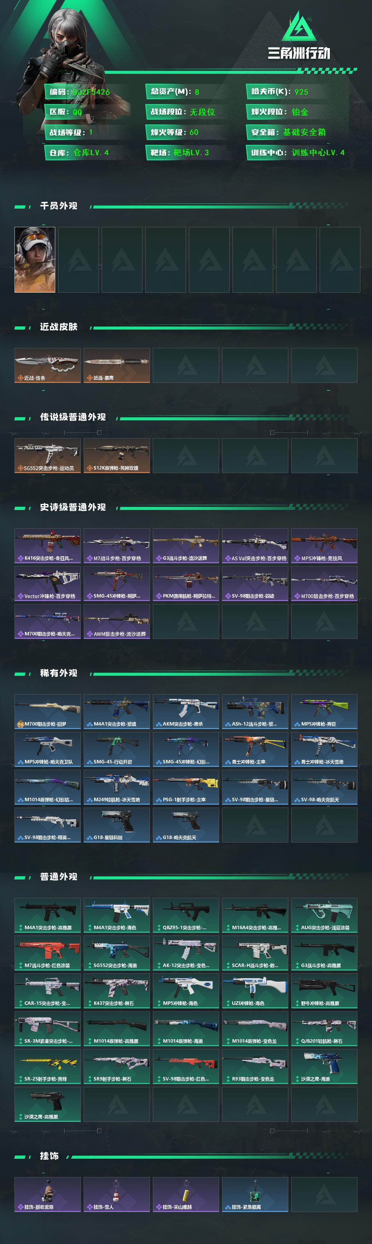 SJZEY430766三角洲行动账号详情图2