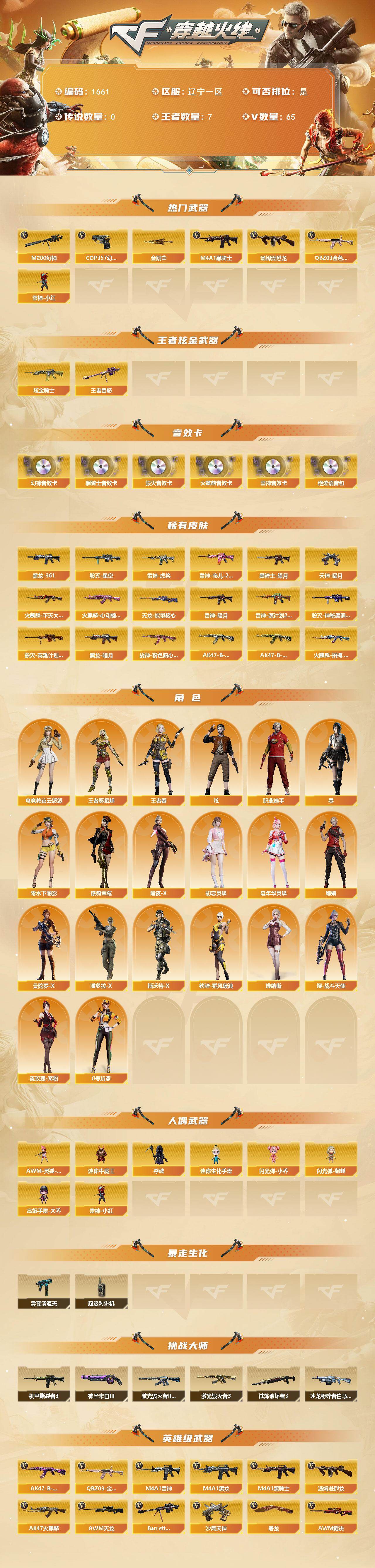 CFCMW425104穿越火线账号详情图2