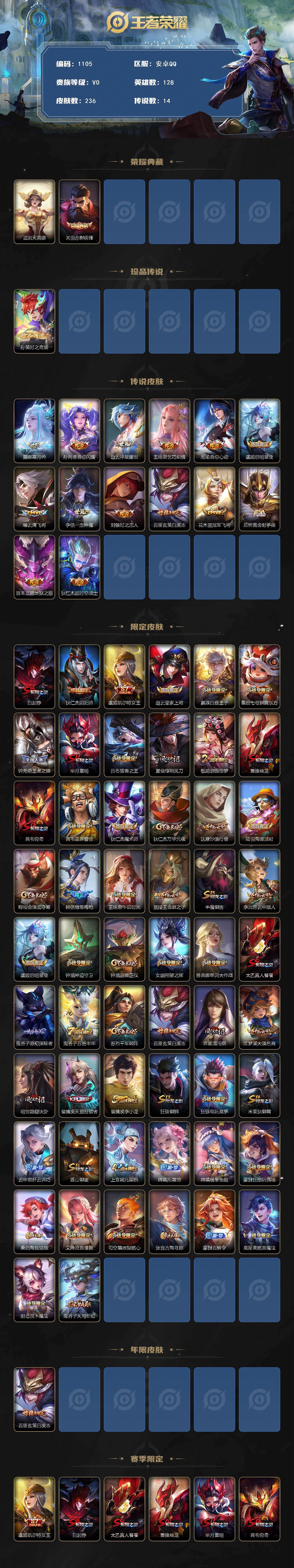 WZCMW4106013王者荣耀账号详情图2