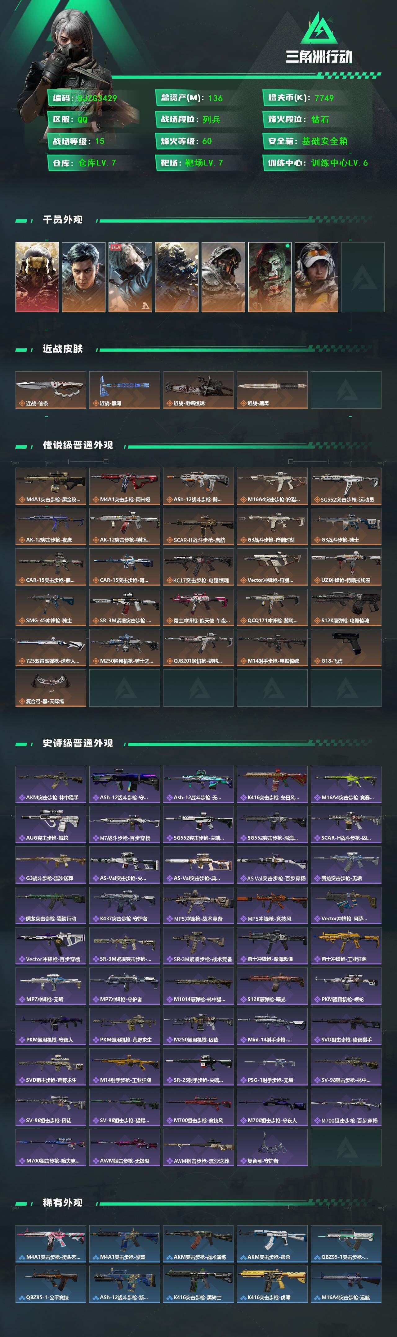 SJZEY429871三角洲行动账号详情图2