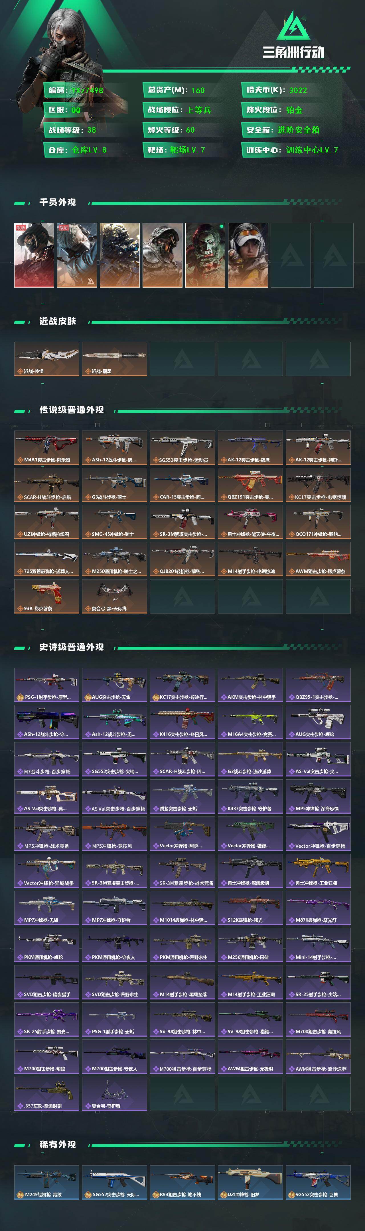 SJZCMW430140三角洲行动账号详情图2