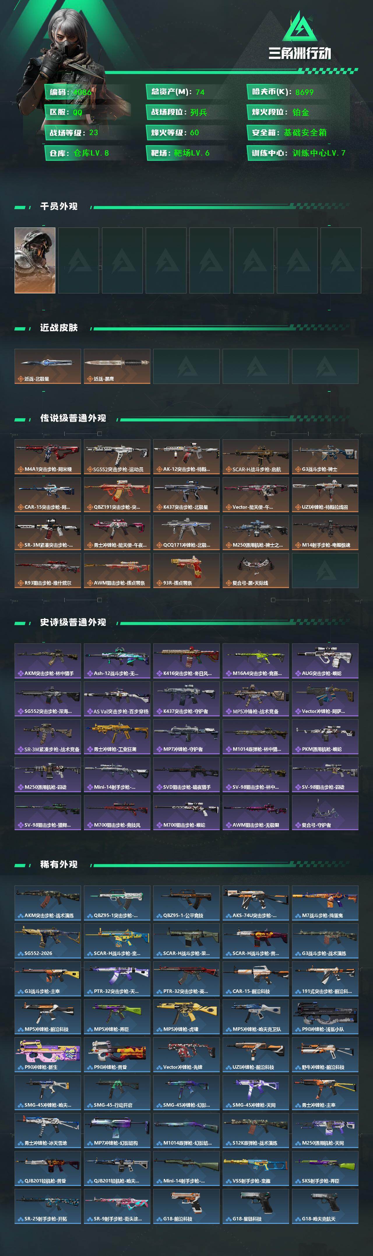 SJZCMW430129三角洲行动账号详情图2