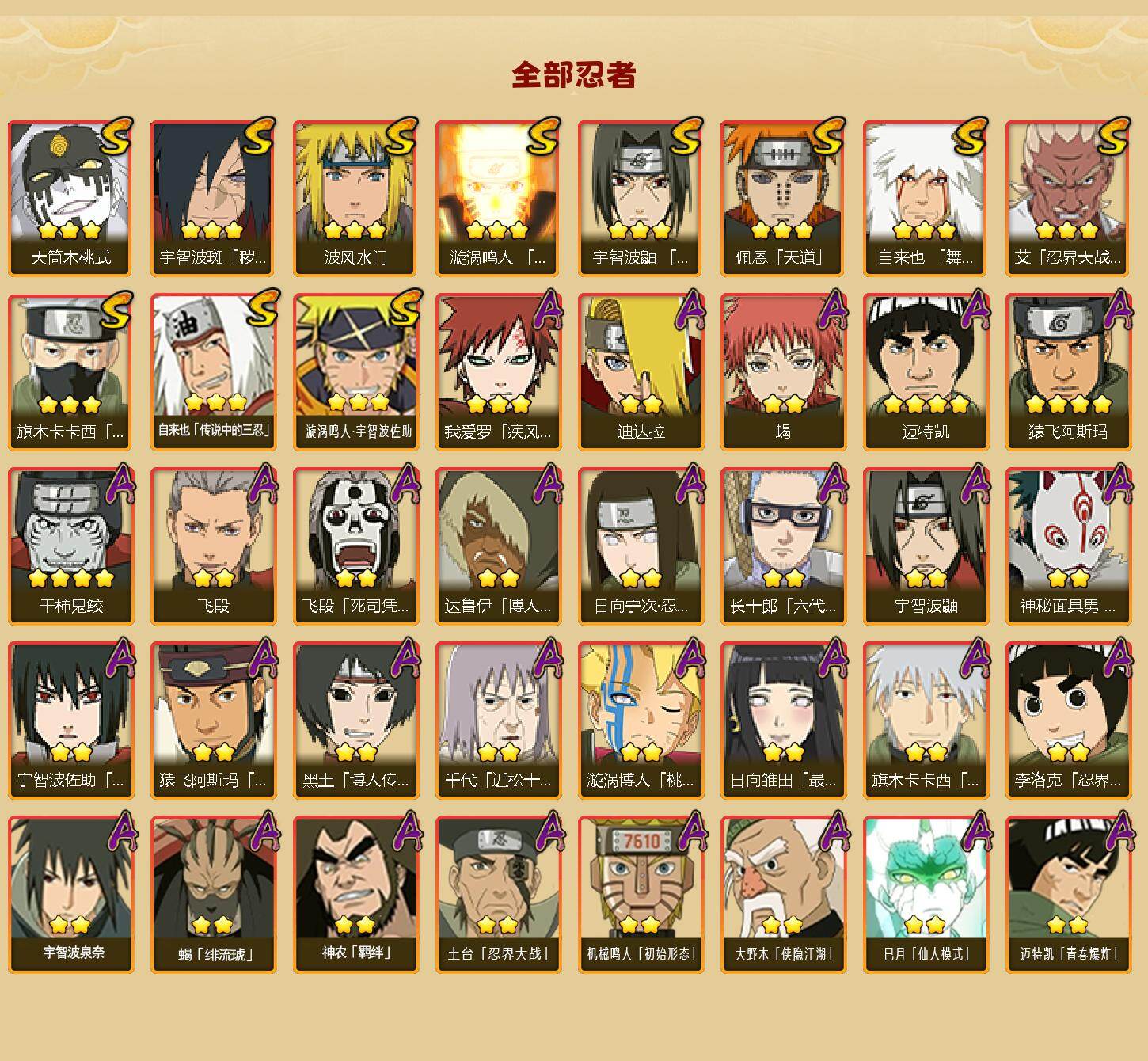 HYLFY47339火影忍者账号详情图2