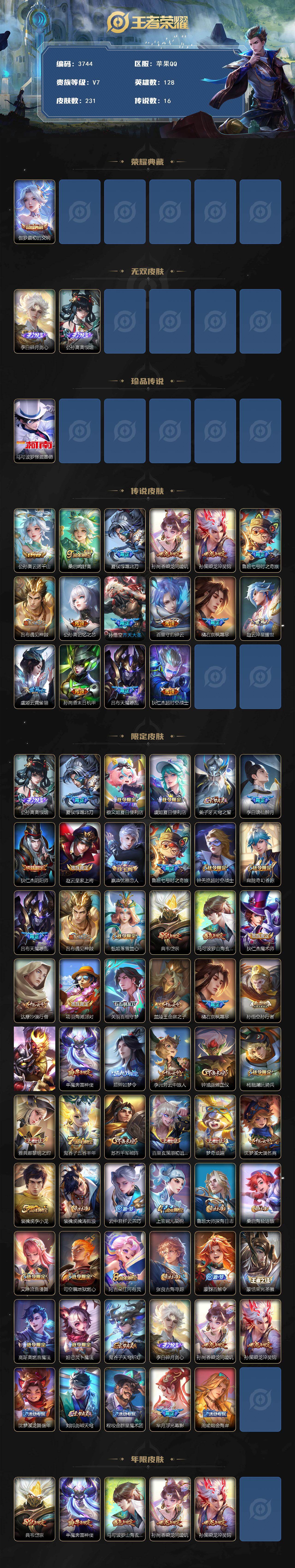 WZCMW4117937王者荣耀账号详情图2