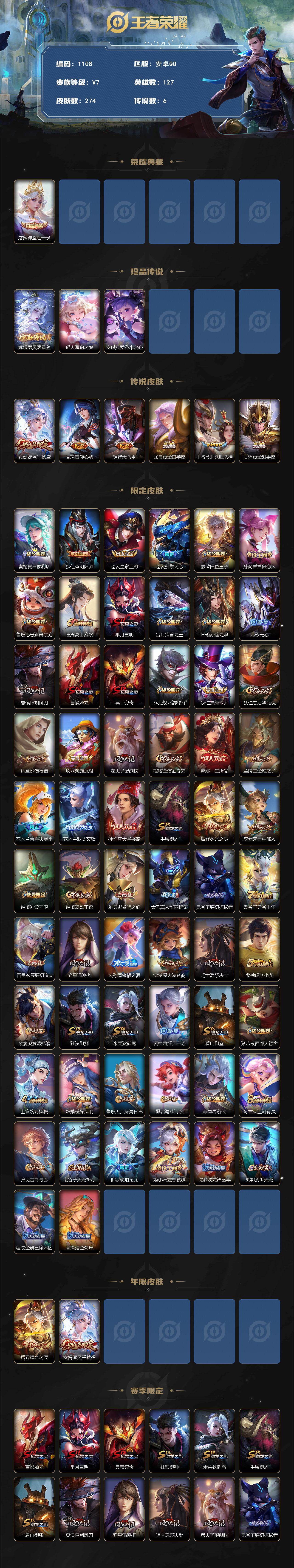 WZCMW4107609王者荣耀账号详情图2