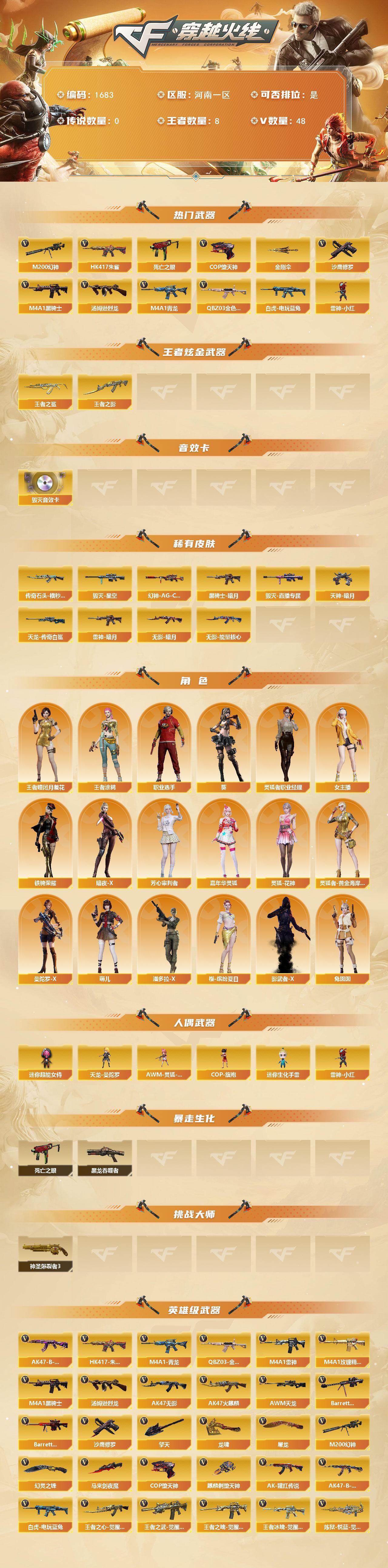 CFCMW425893穿越火线账号详情图2