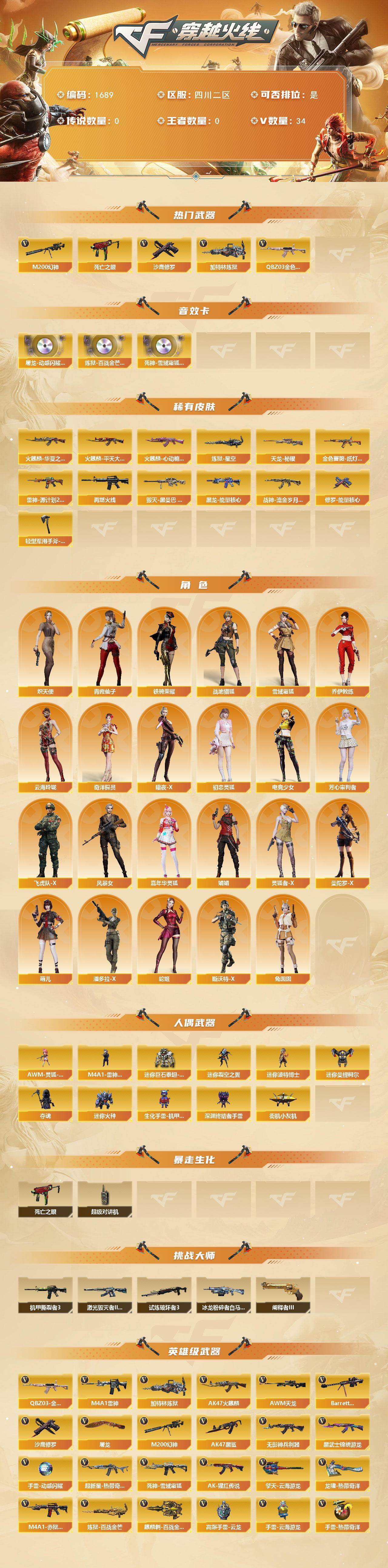 CFCMW425942穿越火线账号详情图2