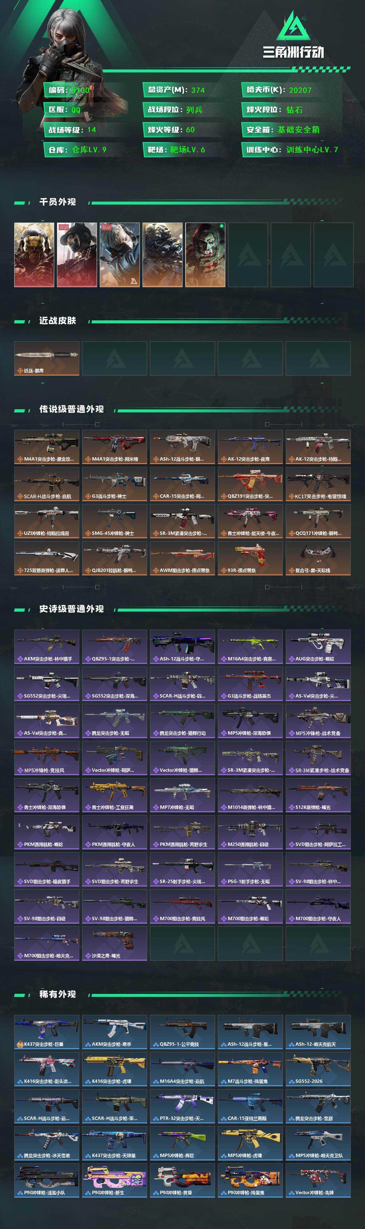 SJZCMW430632三角洲行动账号详情图2