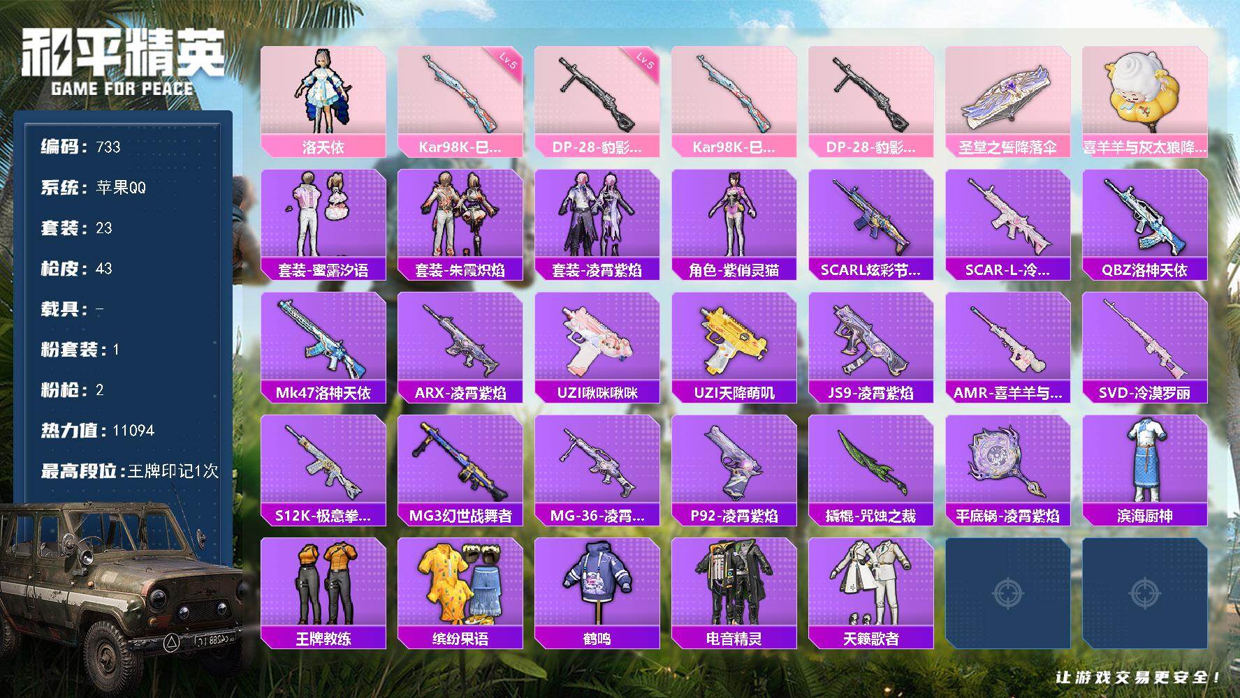 HPKG464488和平精英账号详情图10