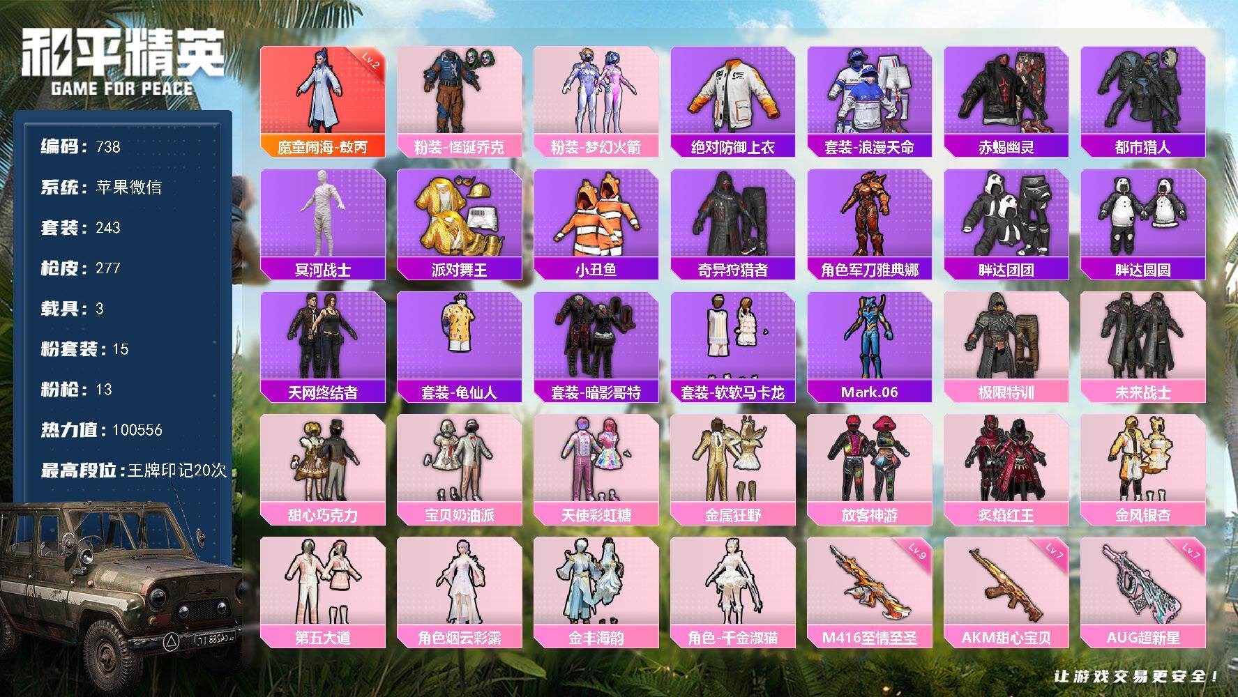 HPKG466653和平精英账号详情图18