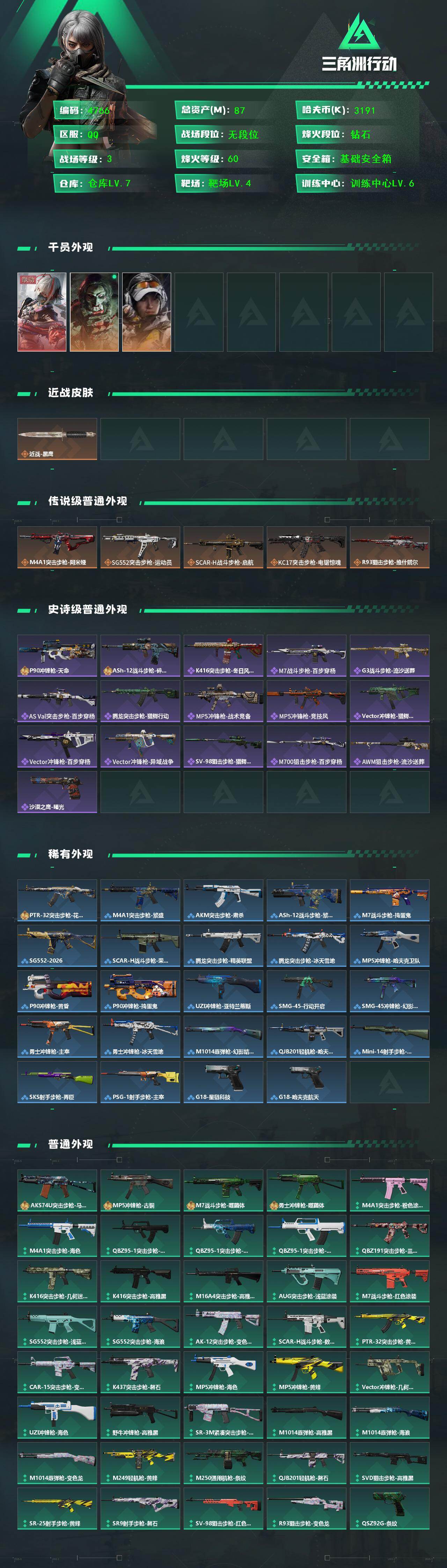 SJZCMW430082三角洲行动账号详情图2