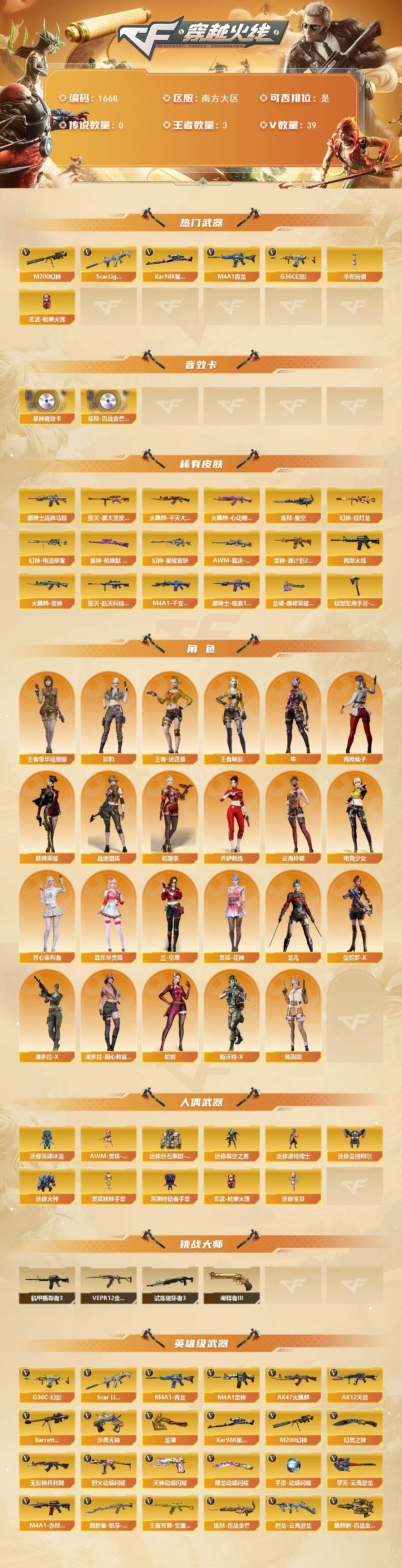 CFCMW425300穿越火线账号详情图2