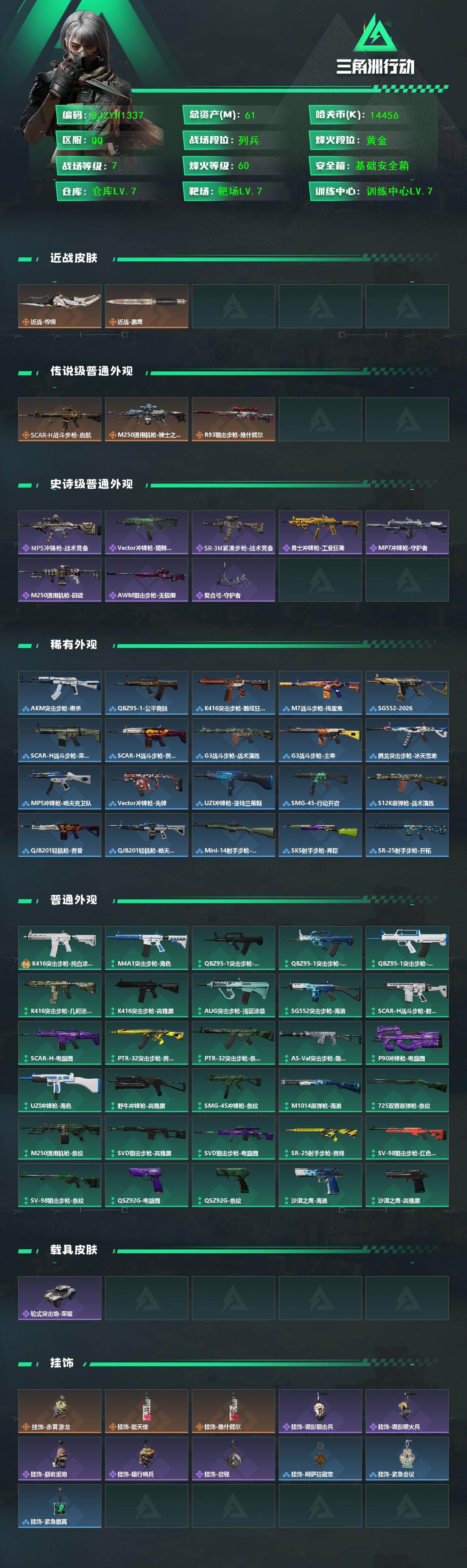 SJZEY430035三角洲行动账号详情图2