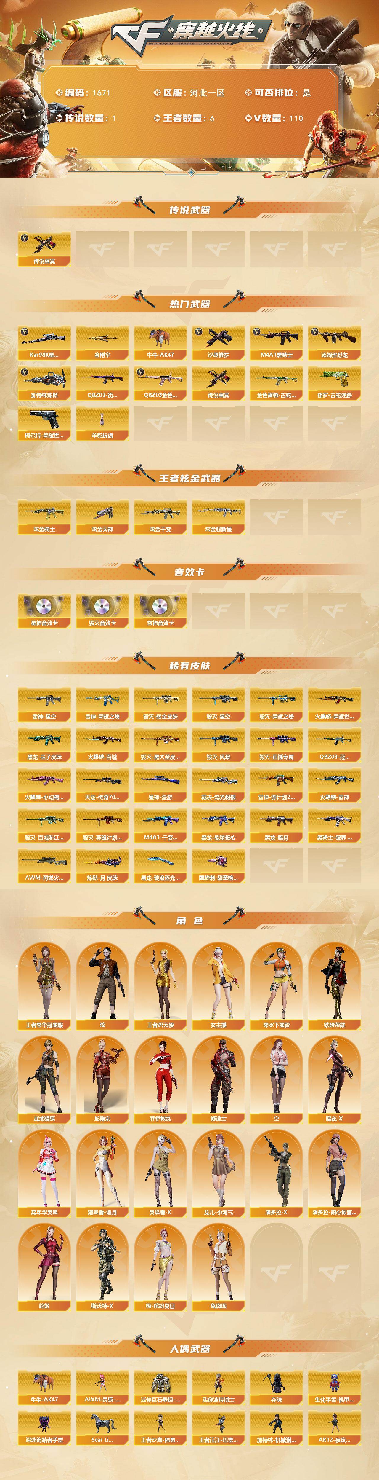 CFCMW425314穿越火线账号详情图2