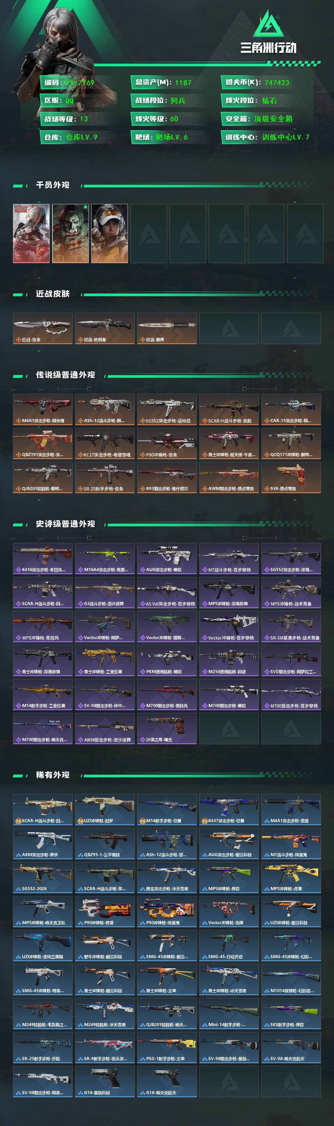 SJZCMW434898三角洲行动账号详情图2