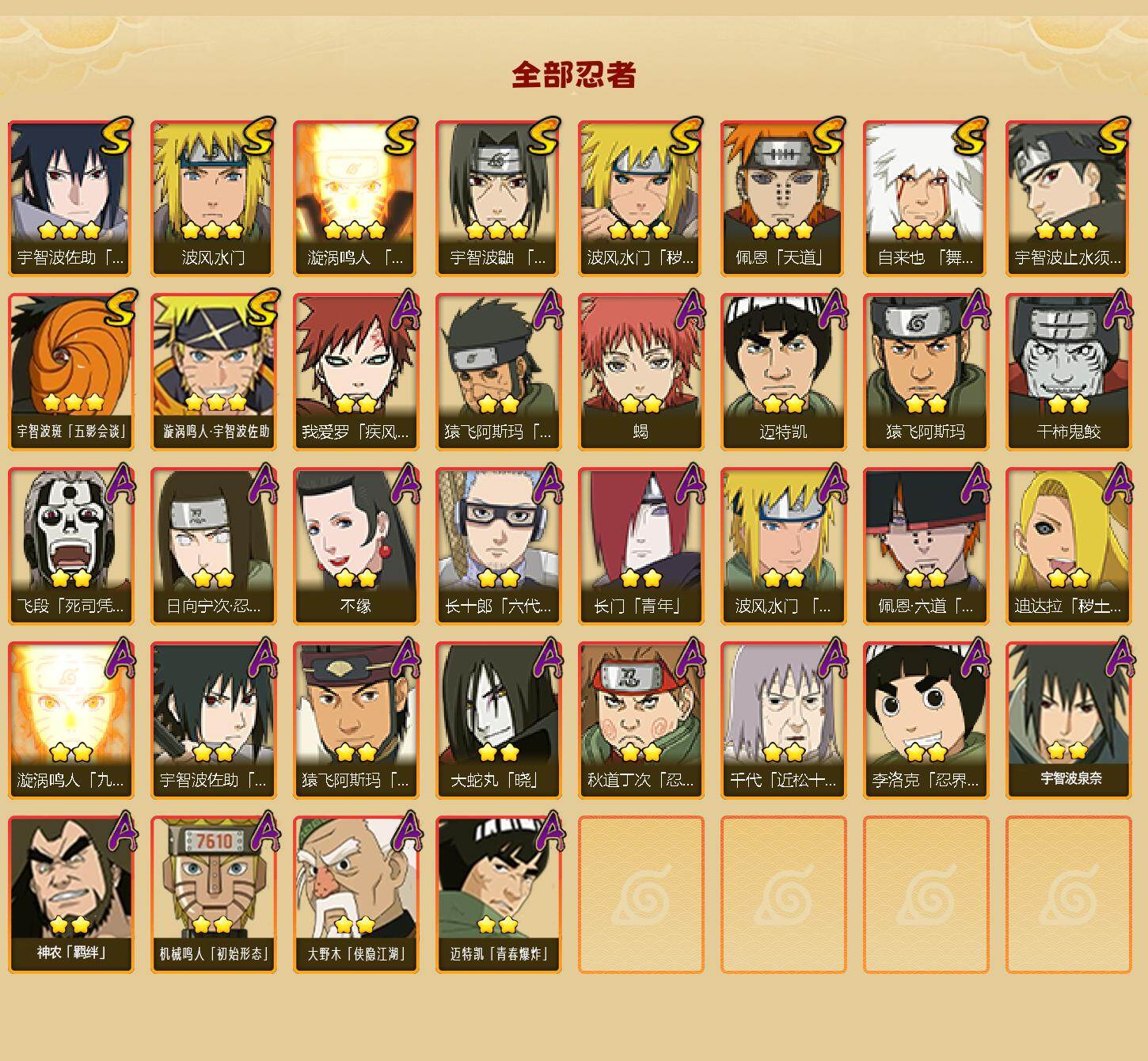 HYLFY47370火影忍者账号详情图2