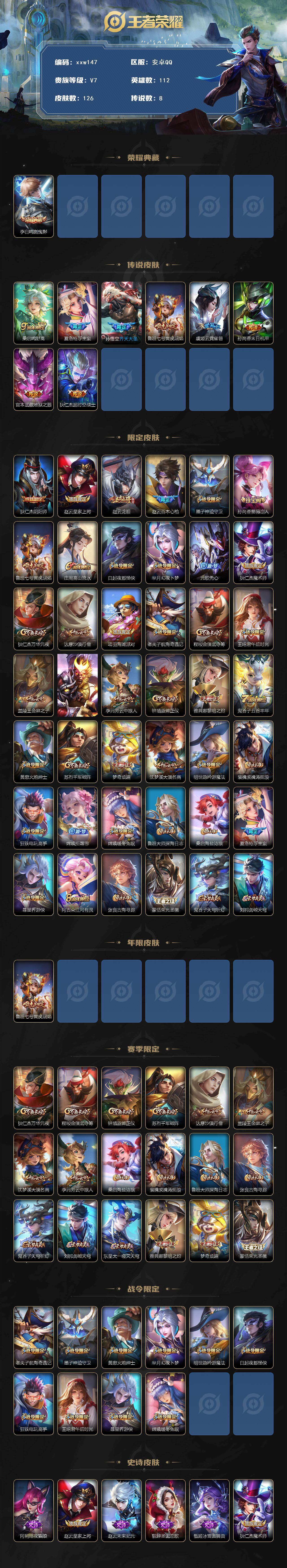 WZQM4124872王者荣耀账号详情图3