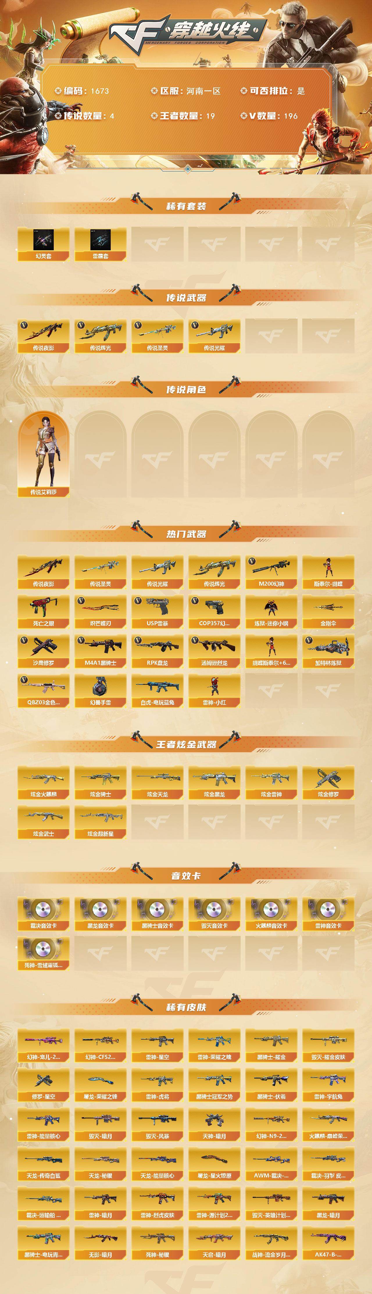CFCMW425417穿越火线账号详情图2