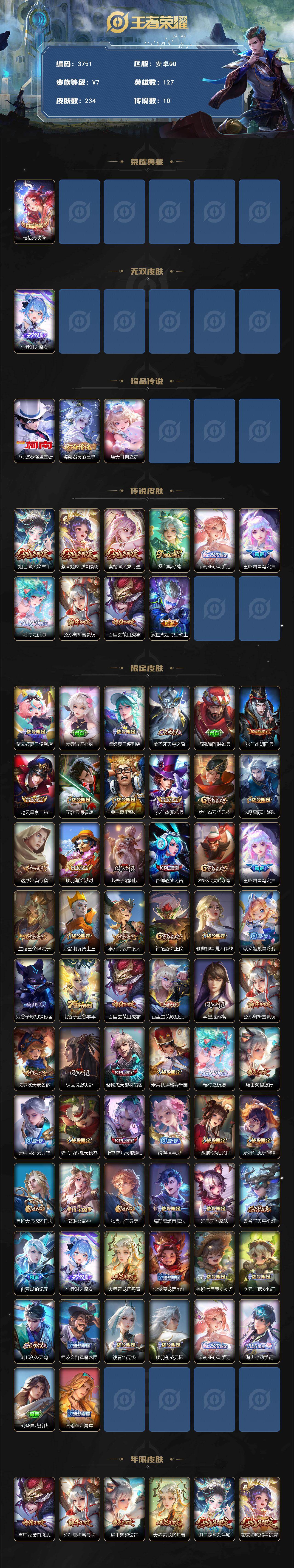 WZCMW4117942王者荣耀账号详情图2