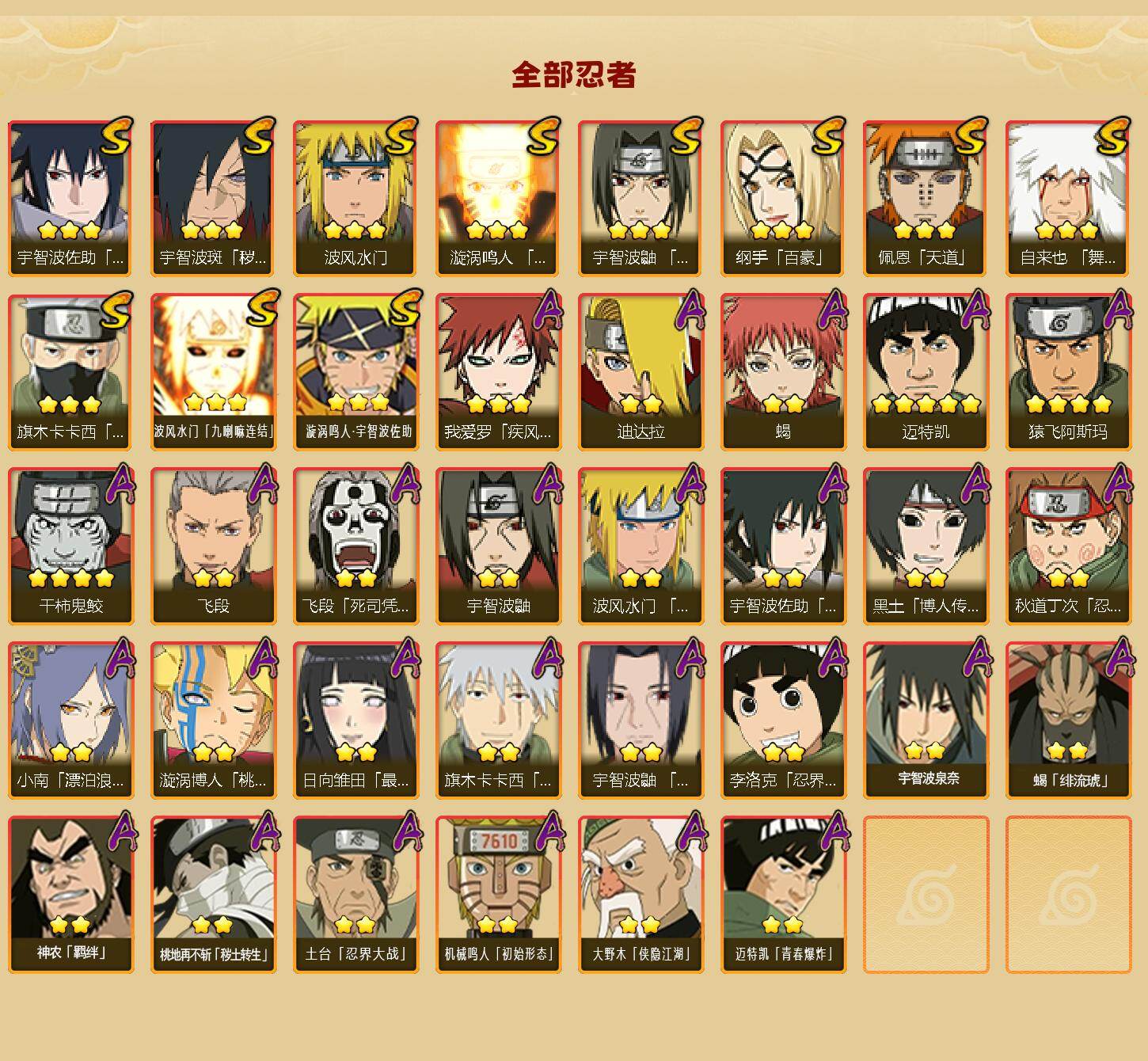 HYLFY47497火影忍者账号详情图2