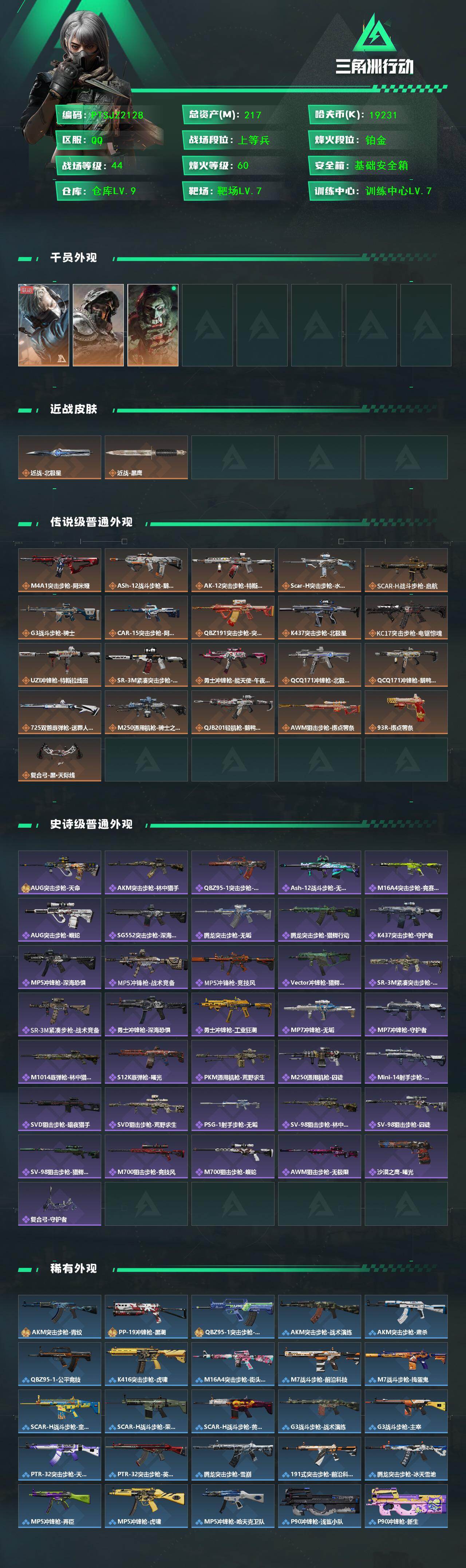 SJZCMW430333三角洲行动账号详情图2