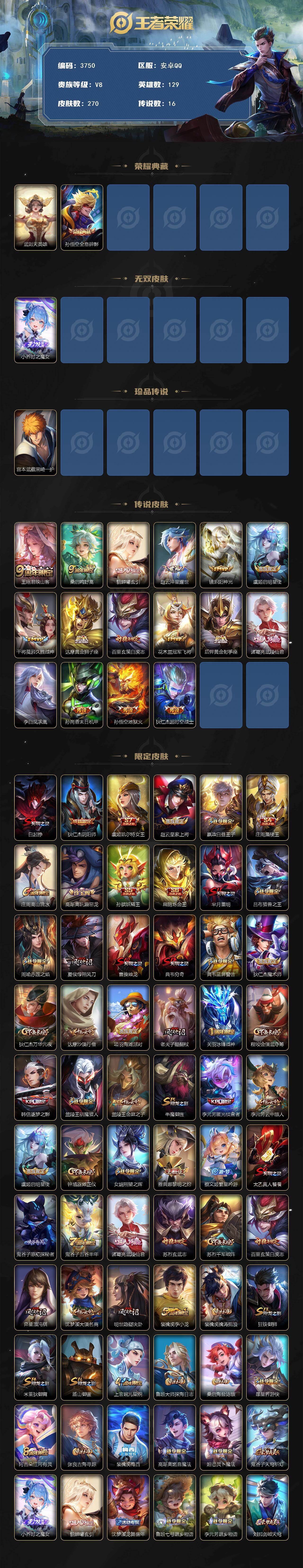 WZCMW4117955王者荣耀账号详情图2