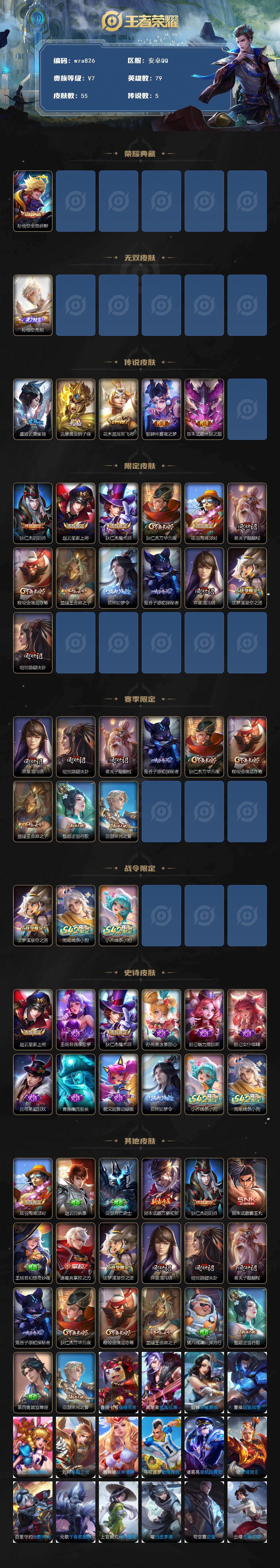 WZQM4142420王者荣耀账号详情图3