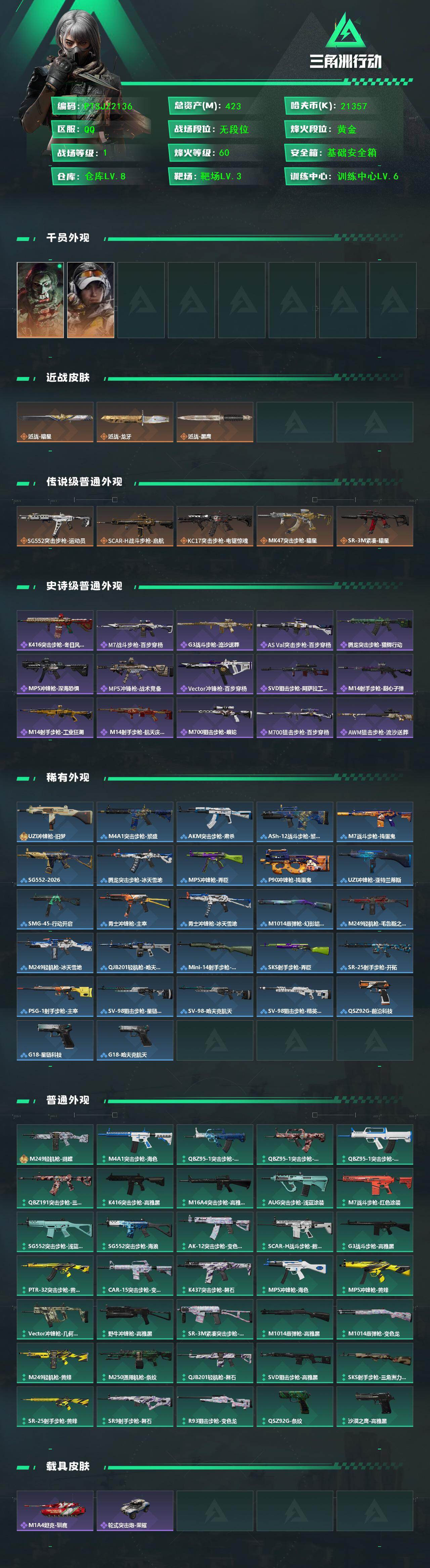 SJZQM430398三角洲行动账号详情图3 SJZQM430398三角洲行动账号详情图3