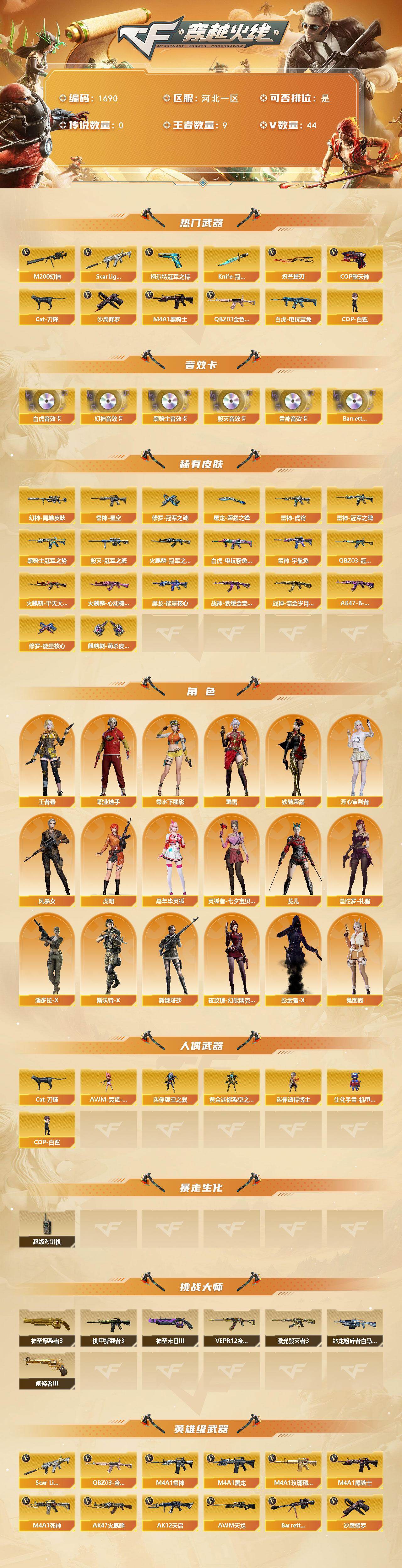 CFCMW425989穿越火线账号详情图2