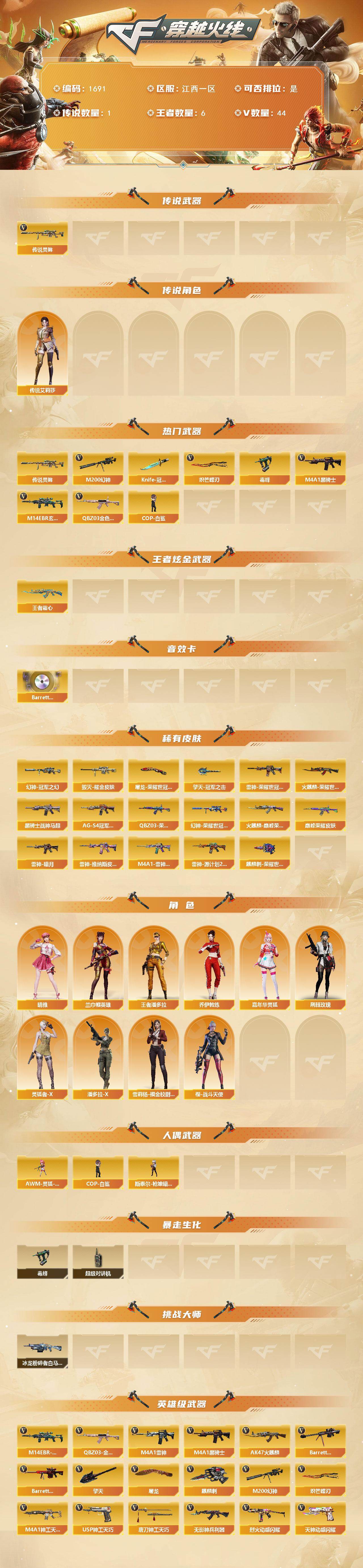 CFCMW426002穿越火线账号详情图2