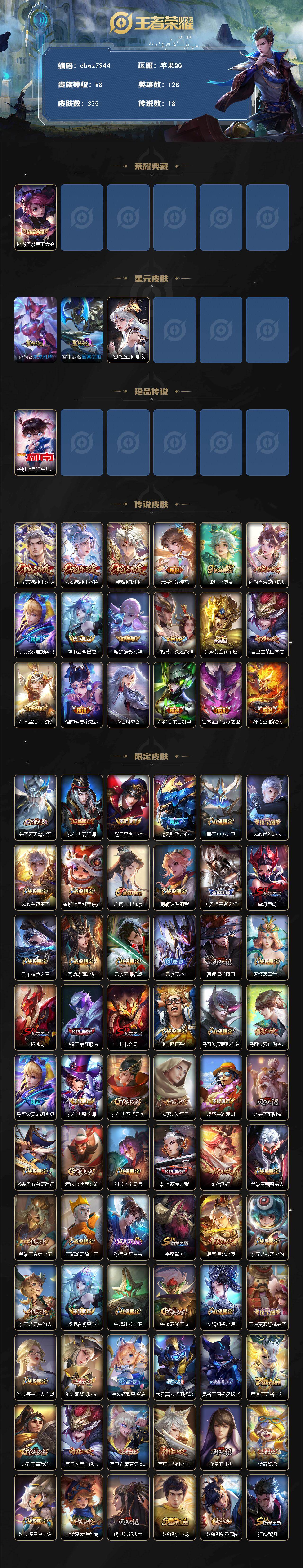 WZQM4124641王者荣耀账号详情图3