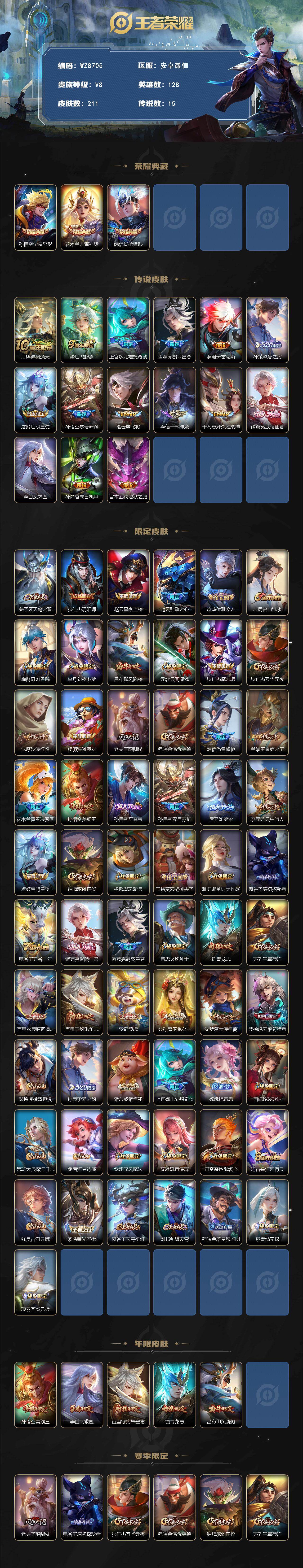 WZXS4131016王者荣耀账号详情图2