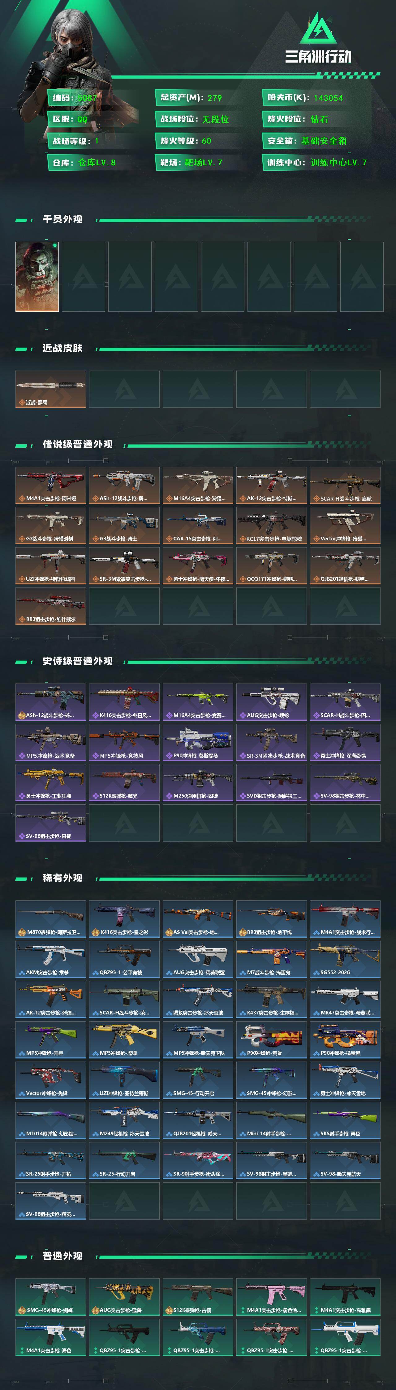 SJZCMW430693三角洲行动账号详情图2