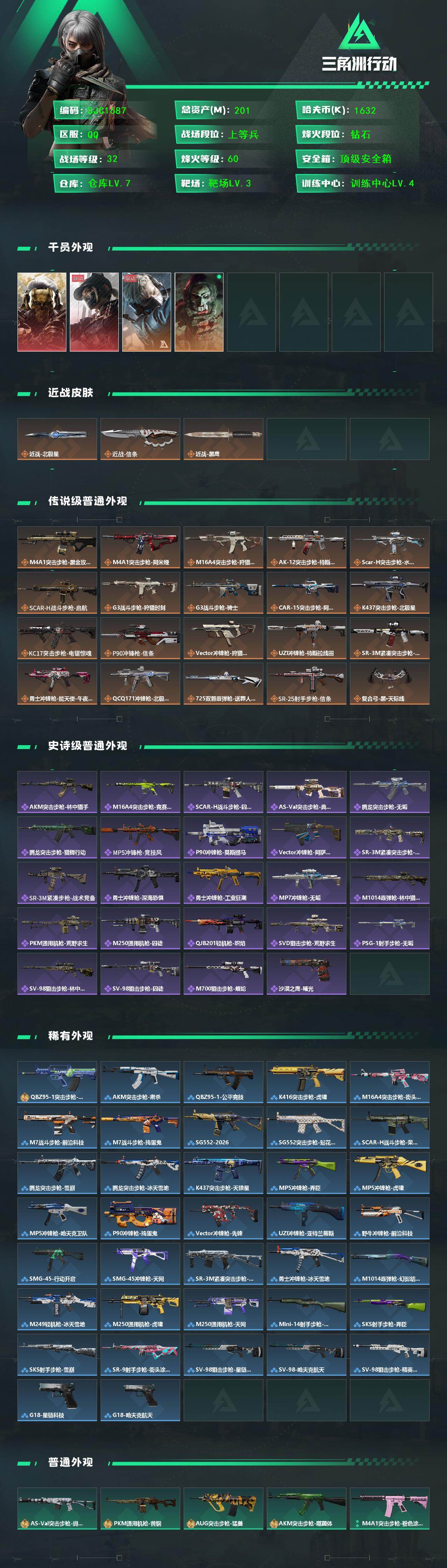 SJZQM431058三角洲行动账号详情图3