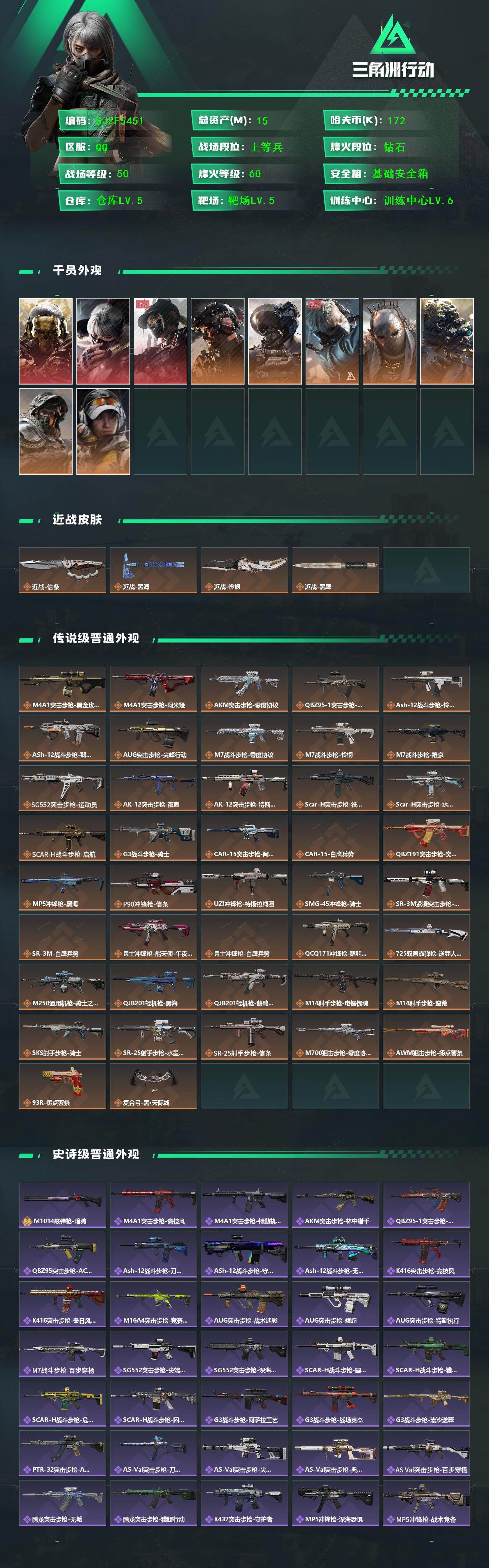 SJZQM430827三角洲行动账号详情图3