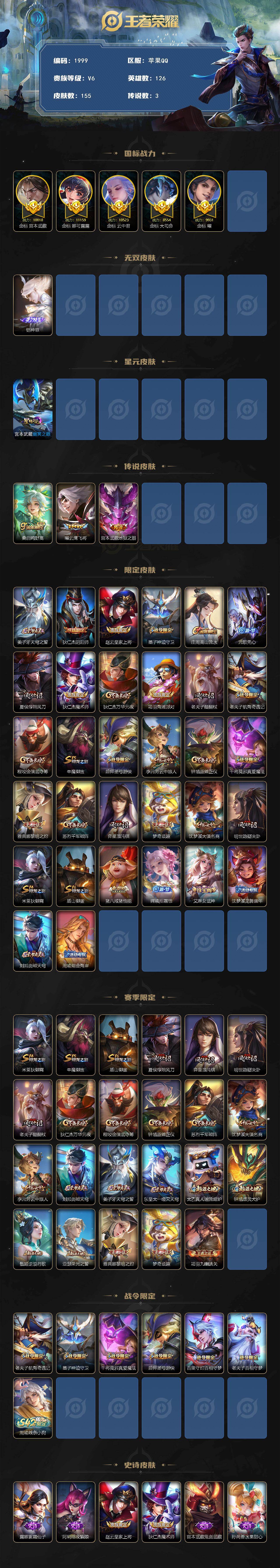 WZCMW4108590王者荣耀账号详情图2