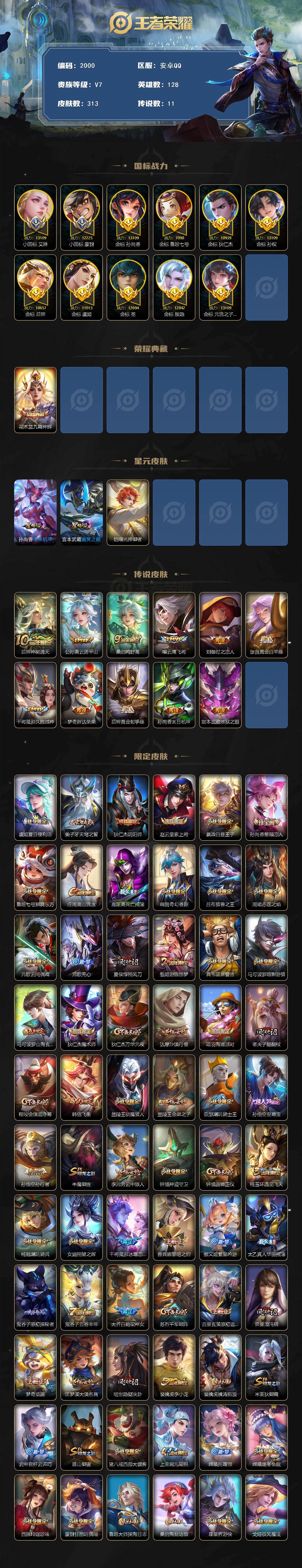 WZQM4108636王者荣耀账号详情图3