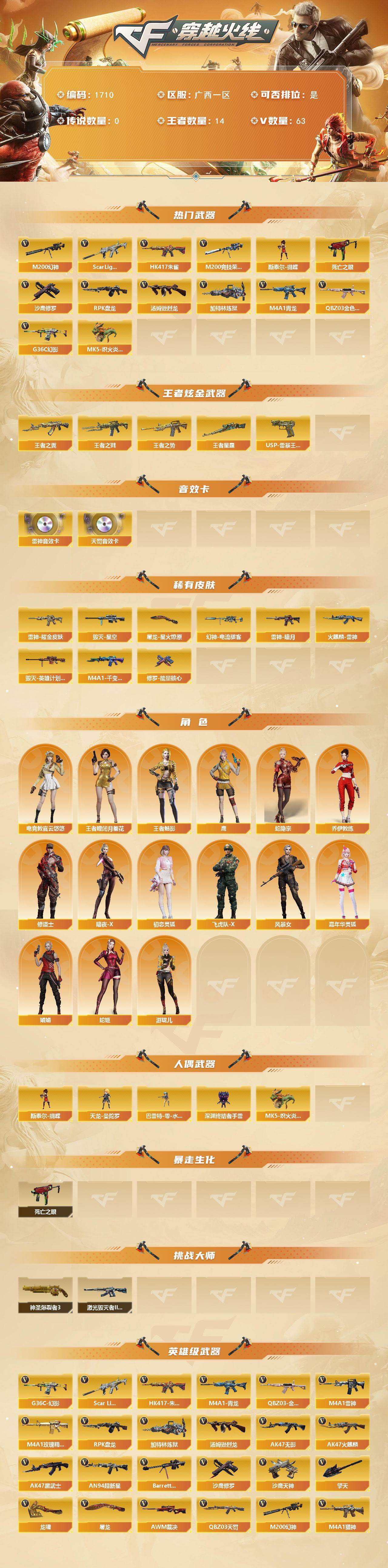 CFCMW428373穿越火线账号详情图2