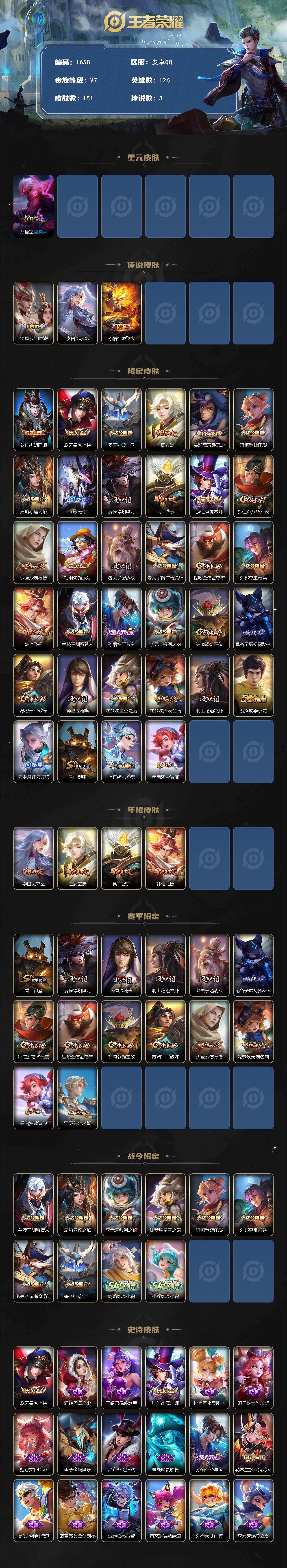 WZKG4126068王者荣耀账号详情图2