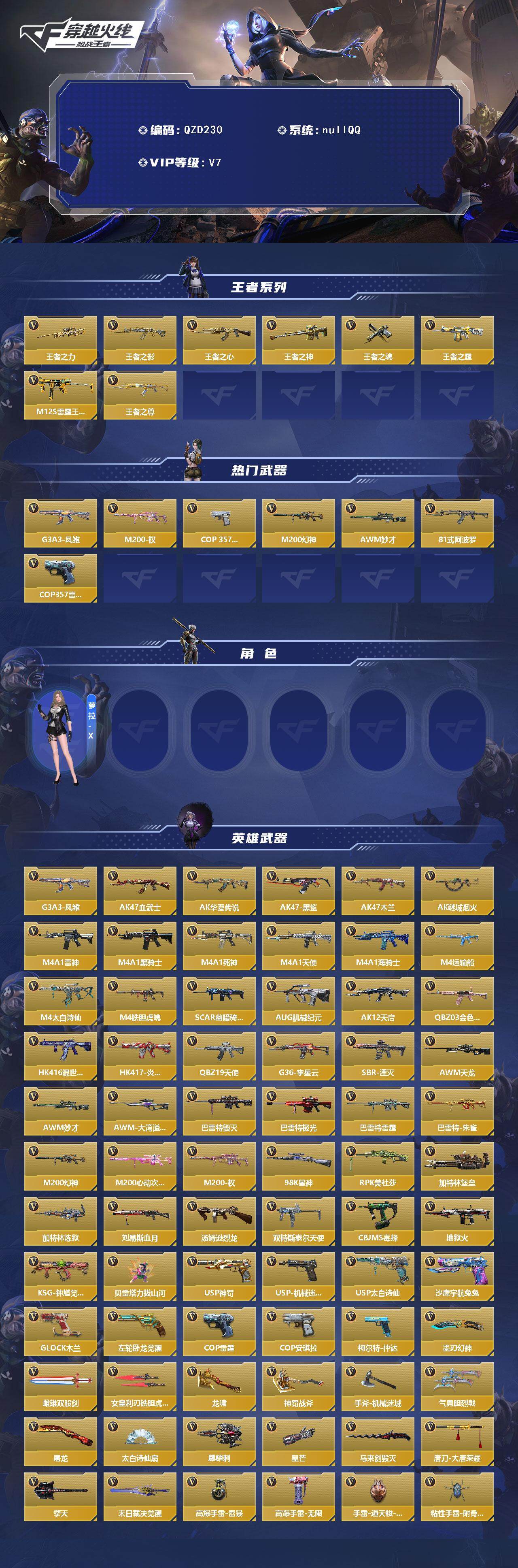 CFMEY48821枪战王者账号详情图2