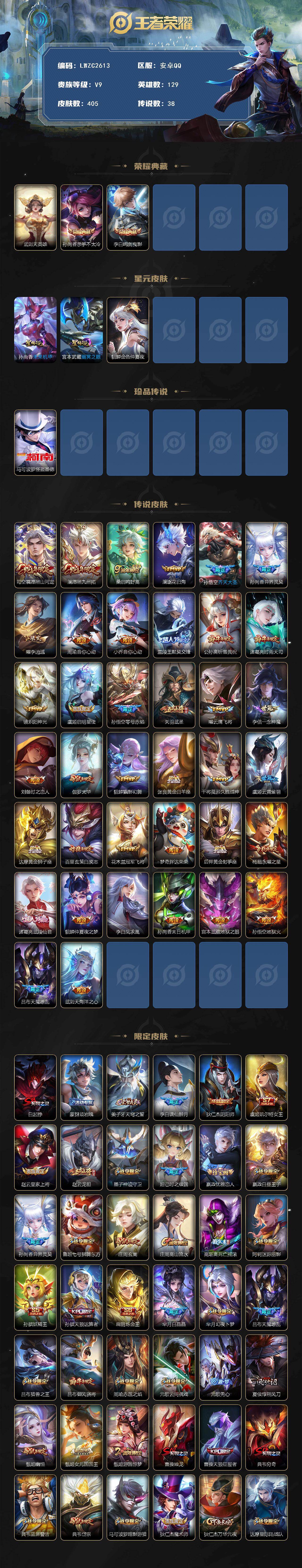 WZCMW4114637王者荣耀账号详情图2