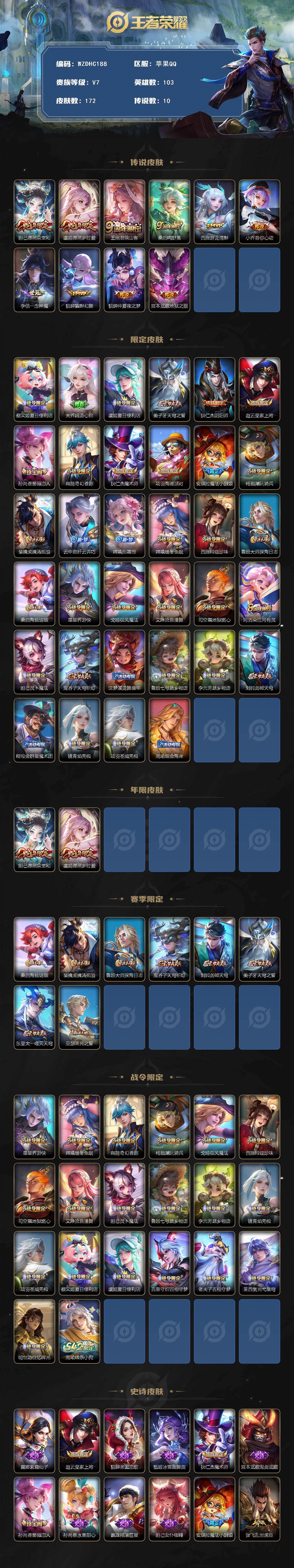 WZ034113056王者荣耀账号详情图2