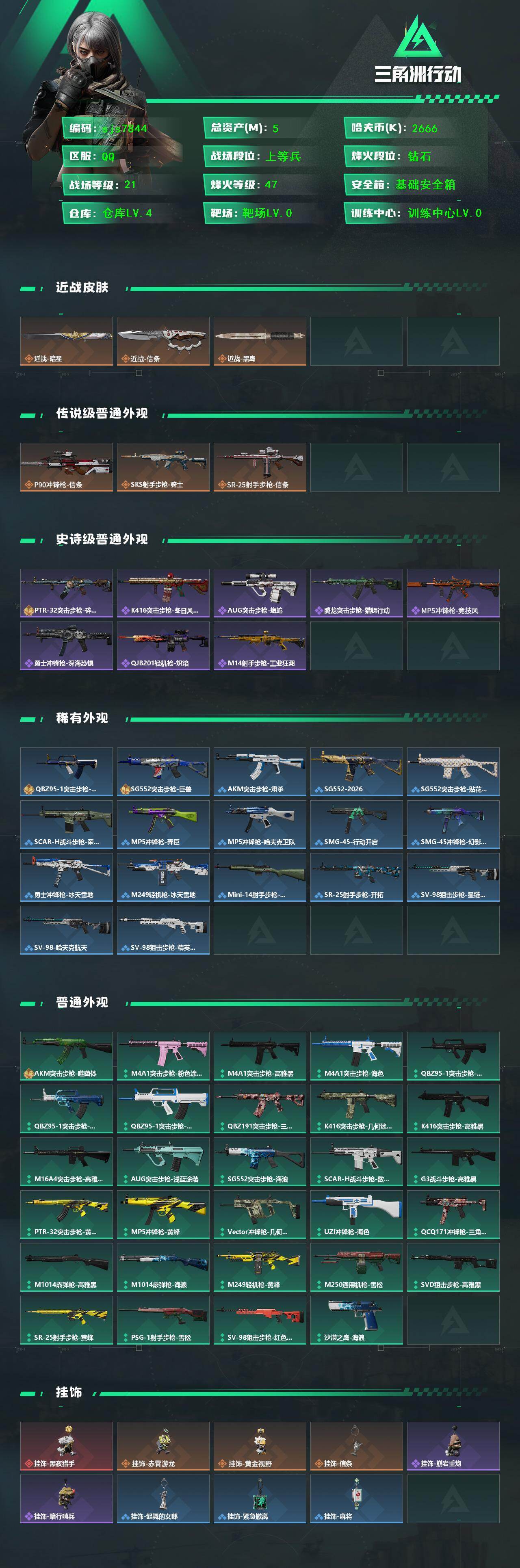 SJZCMW432168三角洲行动账号详情图2