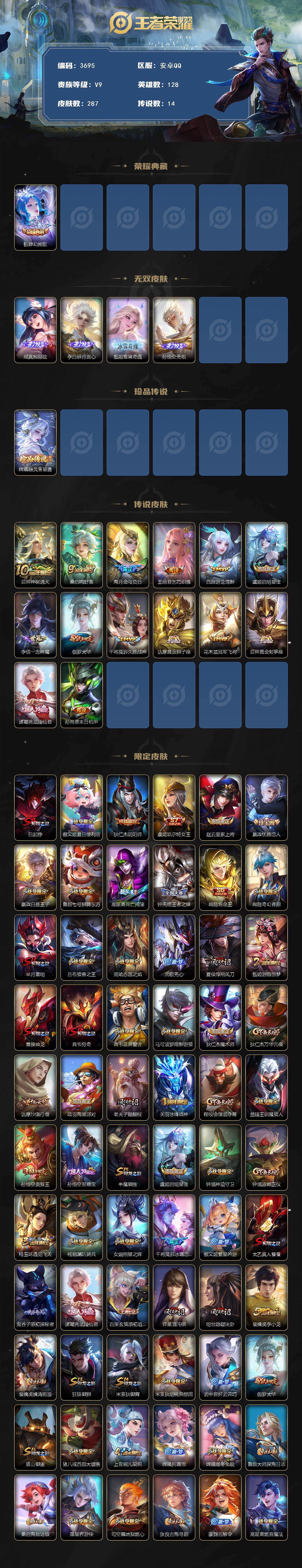 WZCMW4117980王者荣耀账号详情图2