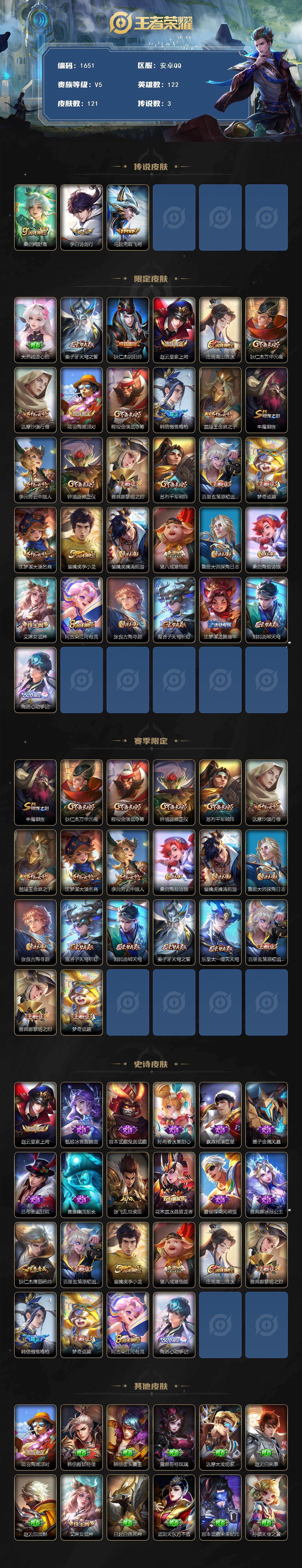 WZKG4109215王者荣耀账号详情图2