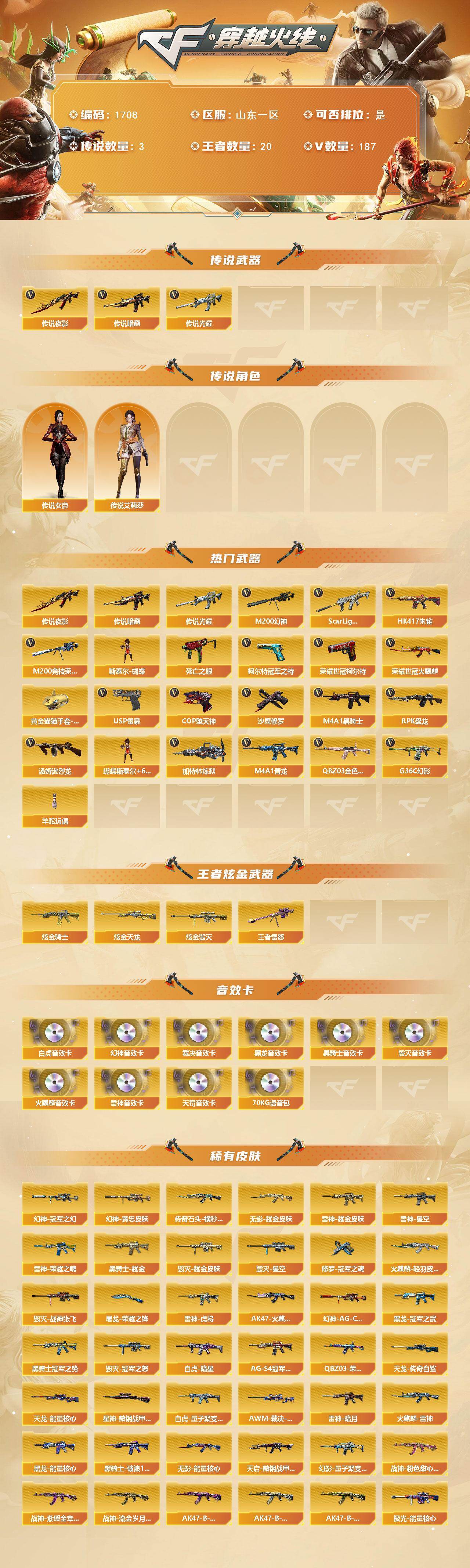 CFCMW428154穿越火线账号详情图2