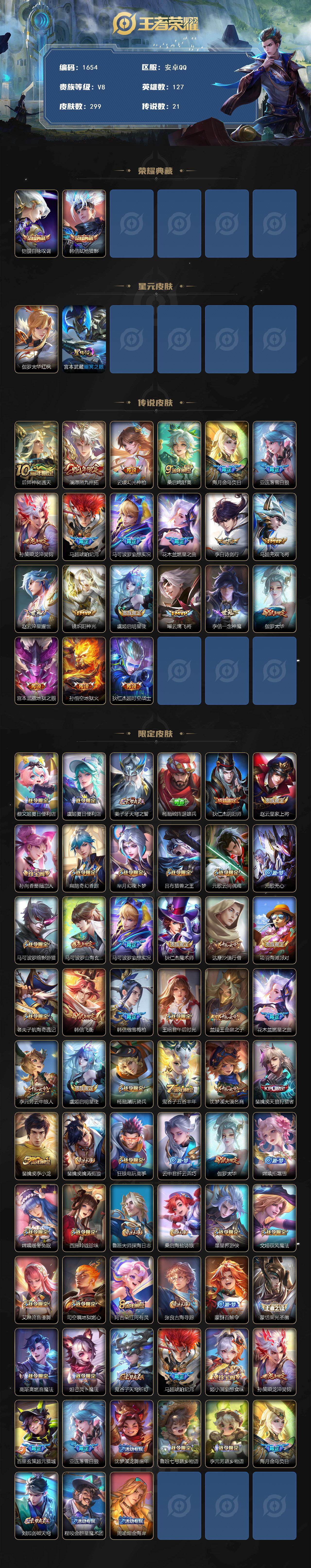 WZKG4109660王者荣耀账号详情图2